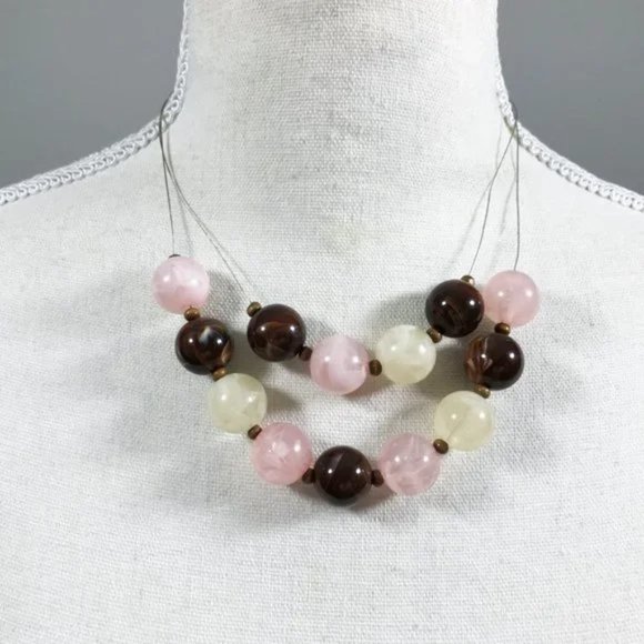 J. Crew Beaded Floating Necklace Earring Set - Picture 5 of 7